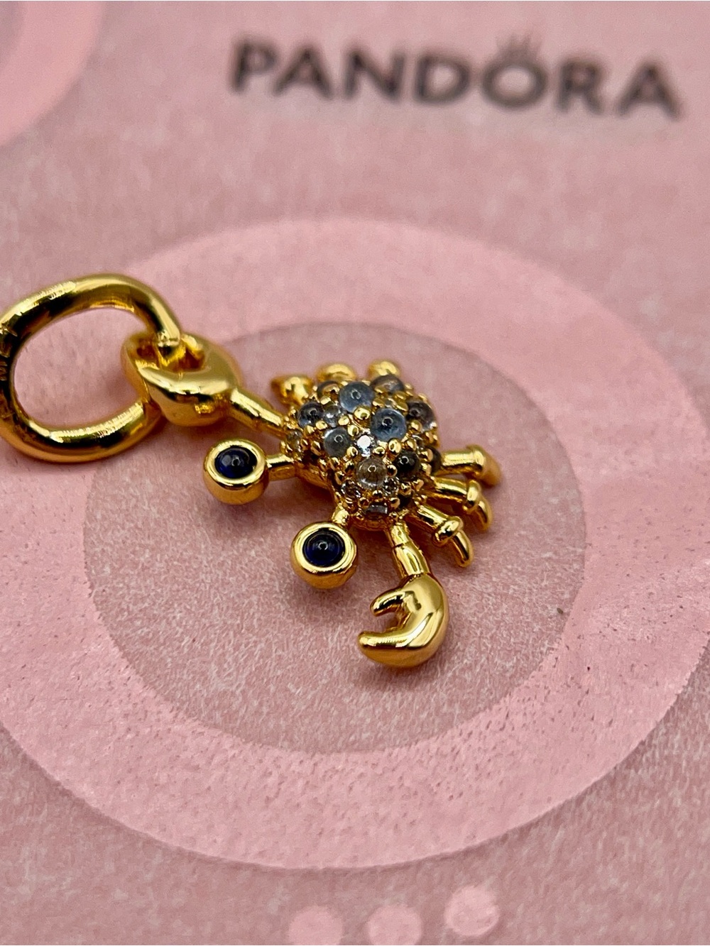 Pandora 14k Gold-Plated Crab Dangle Charm - Picture 2 of 6